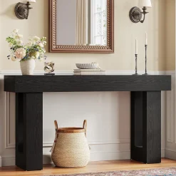 Tribesigns 63-Inch Console Table, Farmhouse Wooden Sofa Table