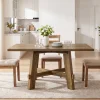 Tribesigns 47-Inch Dining Table, Cross Brace Kitchen Table for 4