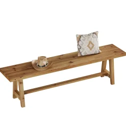 Tribesigns 63-Inch Entryway Bench, Narrow Hallway Seat for Mudroom