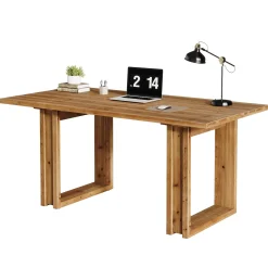 Tribesigns 63-Inch Executive Desk, Large Solid Wood Desk for Home Office