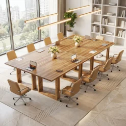 Tribesigns 63-Inch Executive Desk, Large Solid Wood Desk for Home Office