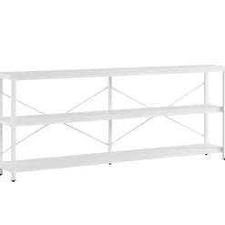 Tribesigns 70.9-Inch Extra Long Console Table, 3-Tier Industrial Sofa Table with Storage