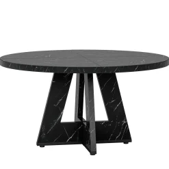 Tribesigns 47-Inch Round Conference Table for 4-6 People, Wooden Base and Thickened Top