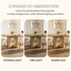 Tribesigns 47-Inch Round Dining Table with Fluted Pedestal Base, Farmhouse Kitchen Table for 4-6 People and Apartments