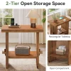 Tribesigns 23.62-Inch Solid Wood Side Table, Wooden End Table with Solid Base