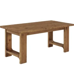 Tribesigns 63-Inch Solid Wood Executive Desk with U-Shaped Legs, Rustic Office Desk for Home Office