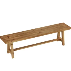 Tribesigns 63-Inch Solid Wood Dining Bench, Farmhouse Kitchen Bench