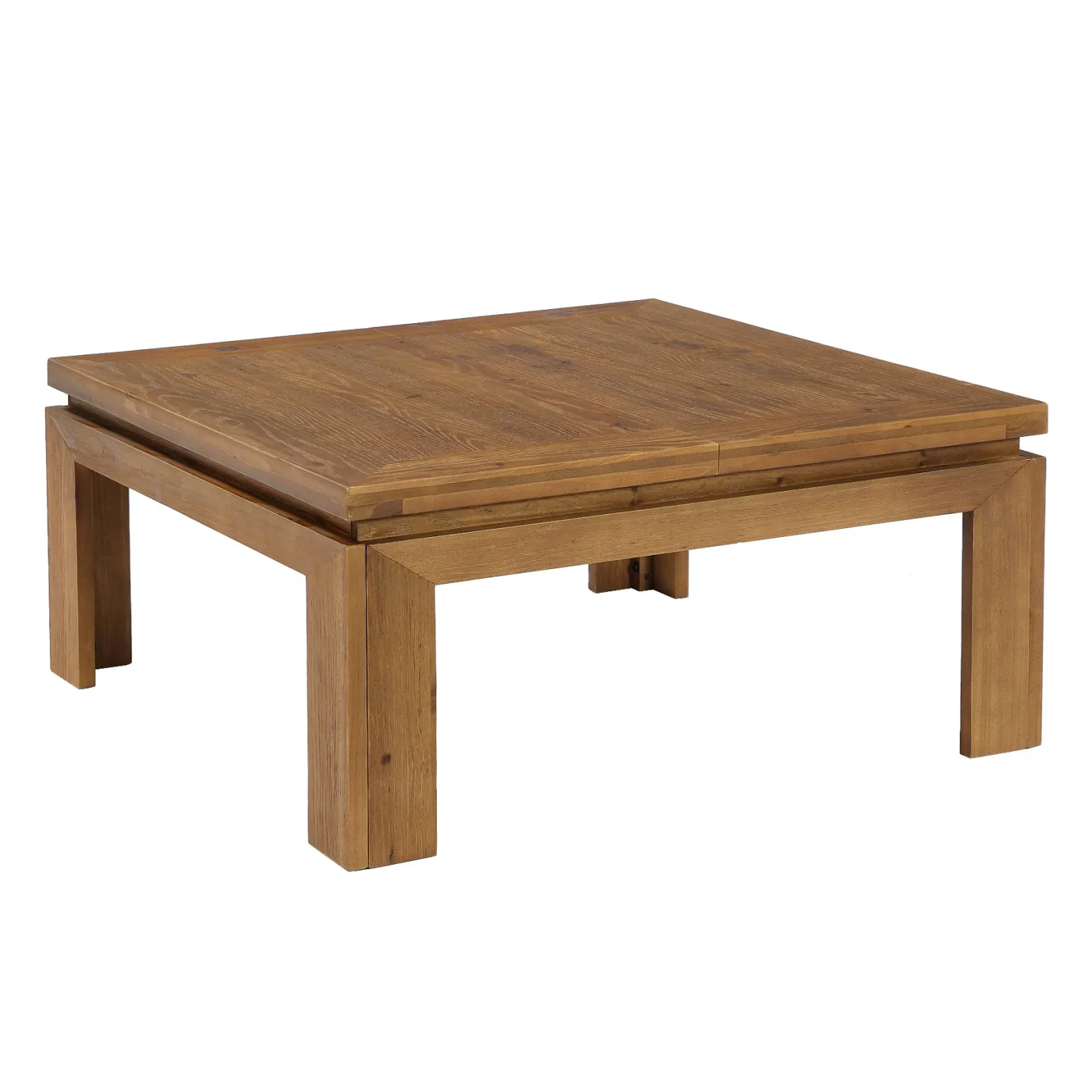 Tribesigns 39.4-Inch Square Coffee Table, Solid Wood Living Room Table