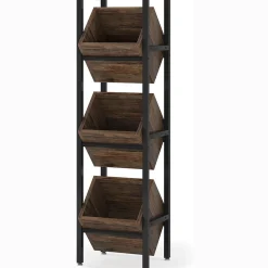 Tribesigns 3-Tier Freestanding Wine Rack, Wooden Wine Storage Stand for Kitchen and Cellar