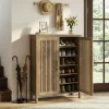 Tribesigns 5-Tier Shoe Cabinet with Doors, Tall Entryway Shoe Storage