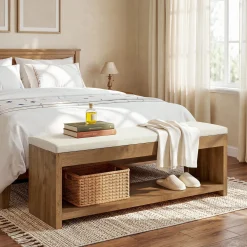 Upholstered End of Bed Bench, 55