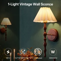 Vintage Wall Sconce, 19.7