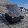 35W Solar Attic Fan, 2200 CFM Smart Roof Vent Built-in Temperature Sensors(JBSF-320E)