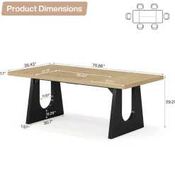 Wood Dining Table, 70