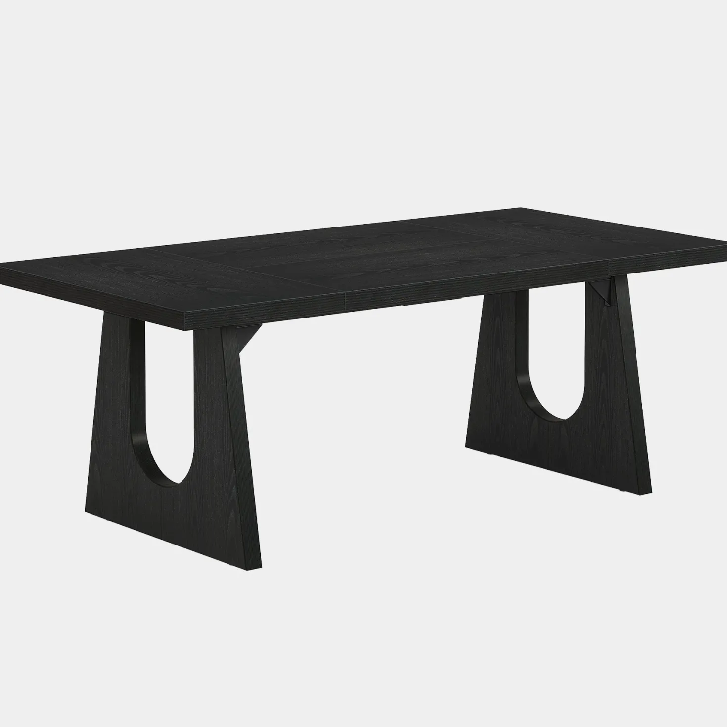 Wood Dining Table, 70" Rectangular Kitchen Table for 6-8 People