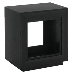 Wood End Table, Square Side Table Nightstands with Storage