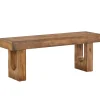 Wood Shoe Bench, 47" Narrow Entryway Bench End of Bed Bench