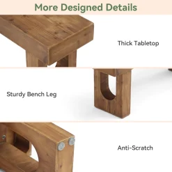 Wood Shoe Bench, 47