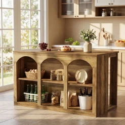 Wooden Kitchen Island, 55