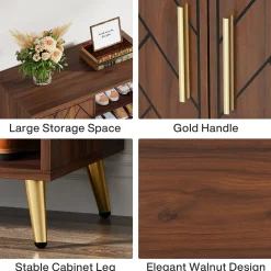 Wooden Shoe Cabinet, 6-Tier Shoe Organizer with Adjustable Shelves