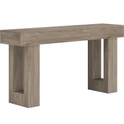 Wooden Sofa Table, 63-Inch Modern Console Table For Living Room