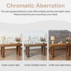 Wooden Sofa Table, 63-Inch Modern Console Table For Living Room