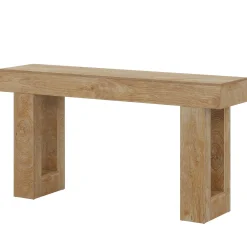 Wooden Sofa Table, 63-Inch Modern Console Table For Living Room