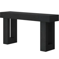 Wooden Sofa Table, 63-Inch Modern Console Table For Living Room