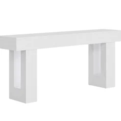 Wooden Sofa Table, 63-Inch Modern Console Table For Living Room