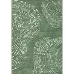 5x7/8x10 Abstract Machine Washable Area Rug, Soft Boho Minimalist Non-Slip Low Pile Carpet, Oeko-Tex Certified