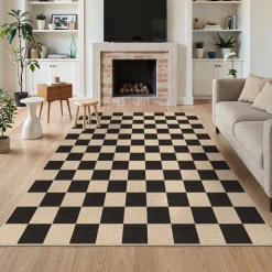 5x7/8x10 Large Geometric Area Rugs, Soft Washable Rug for Bedroom Non-Slip