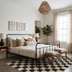 5x7/8x10 Large Geometric Area Rugs, Soft Washable Rug for Bedroom Non-Slip