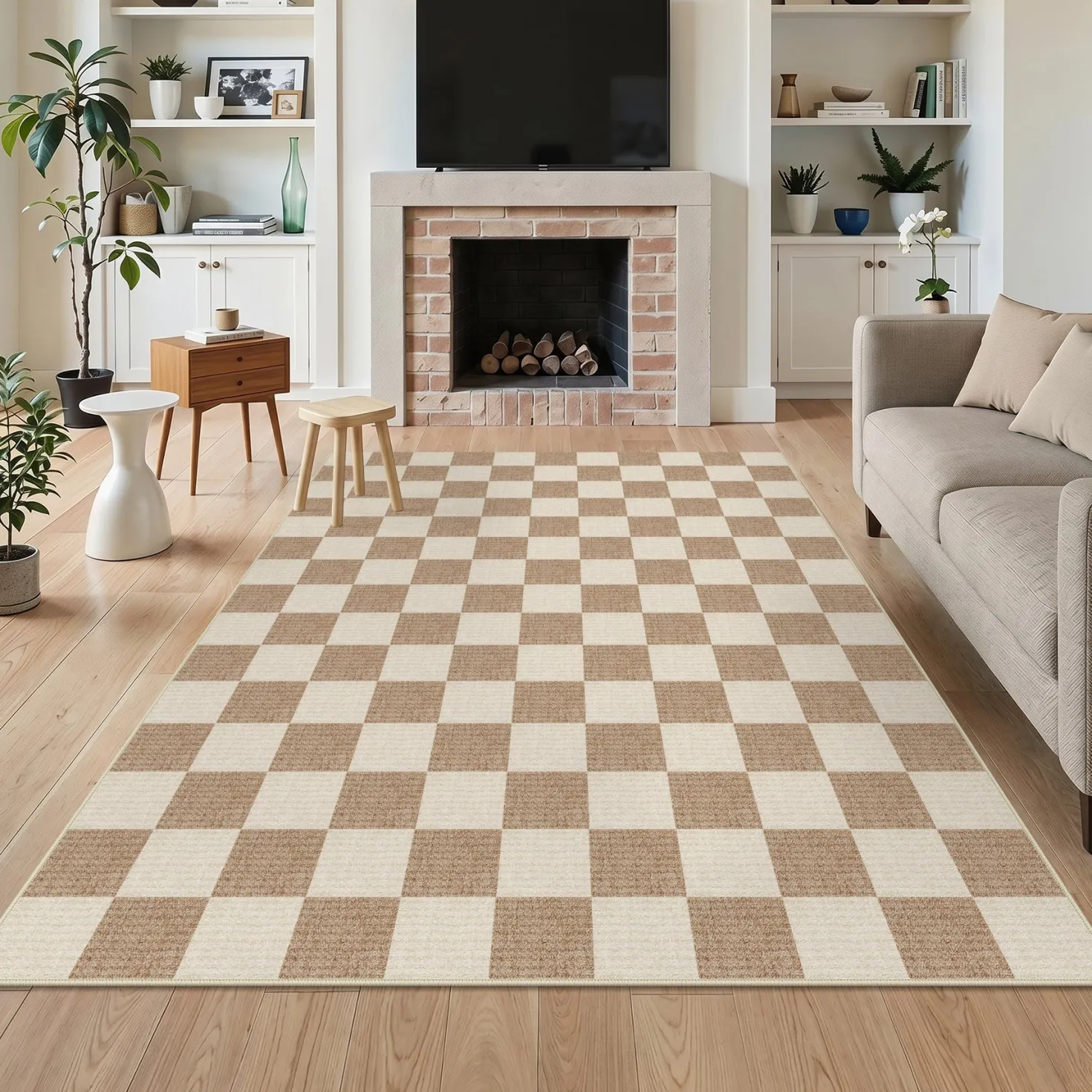 5x7/8x10 Large Geometric Area Rugs, Soft Washable Rug for Bedroom Non-Slip
