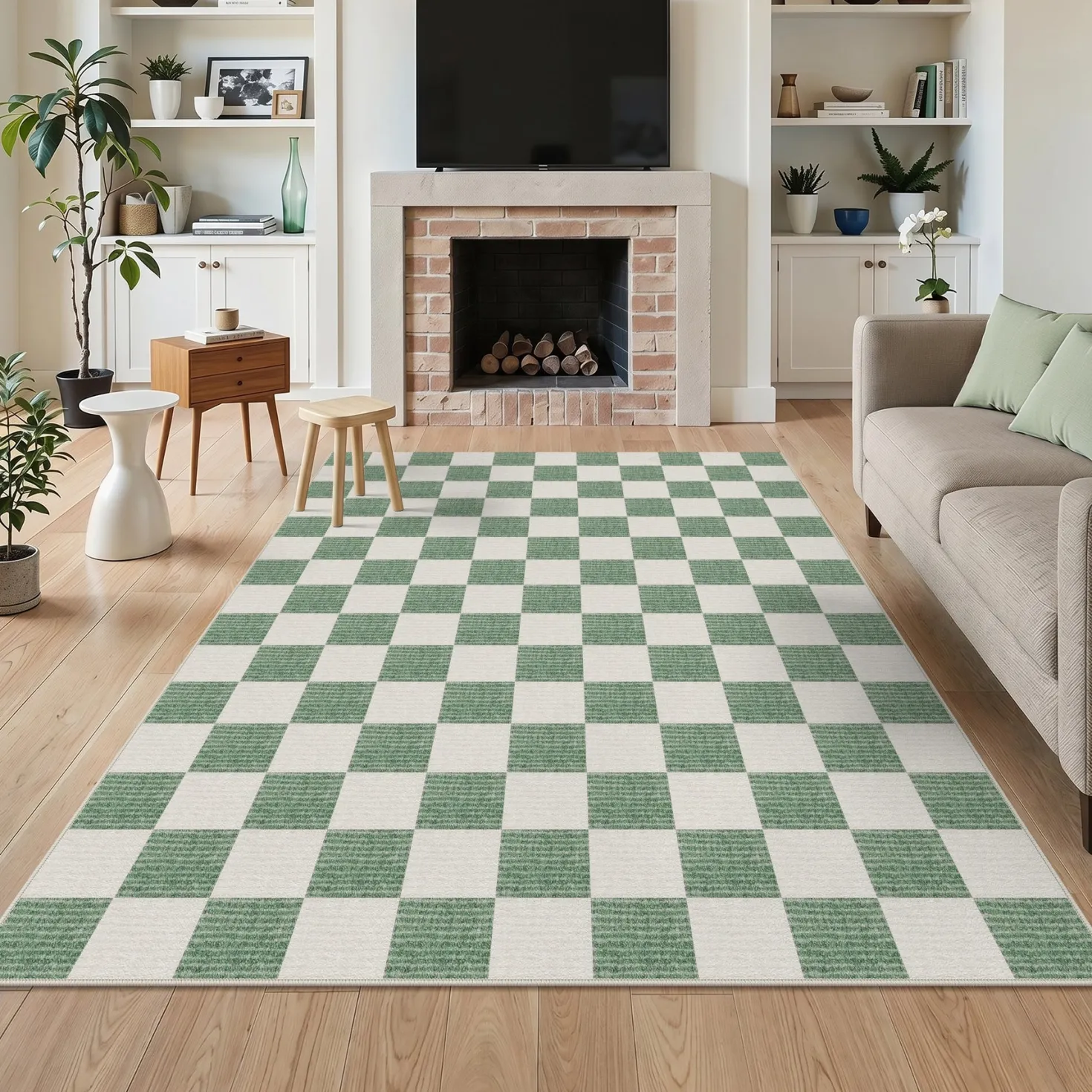 5x7/8x10 Large Geometric Area Rugs, Soft Washable Rug for Bedroom Non-Slip