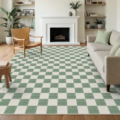 5x7/8x10 Large Geometric Area Rugs, Soft Washable Rug for Bedroom Non-Slip