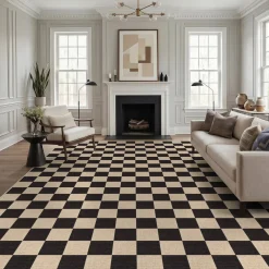 5x7/8x10 Large Geometric Area Rugs, Soft Washable Rug for Bedroom Non-Slip