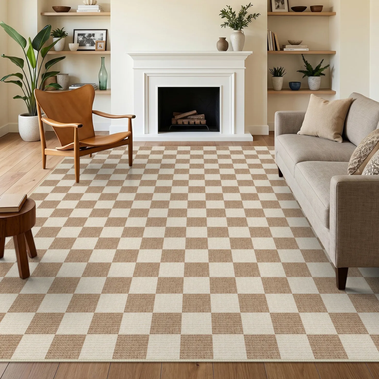 5x7/8x10 Large Geometric Area Rugs, Soft Washable Rug for Bedroom Non-Slip