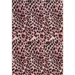 5x7/8x10 Leopard Print Area Rug, Animal Soft Carpet Machine Washable Cheetah Rug for Living Room, Oeko-Tex Certified
