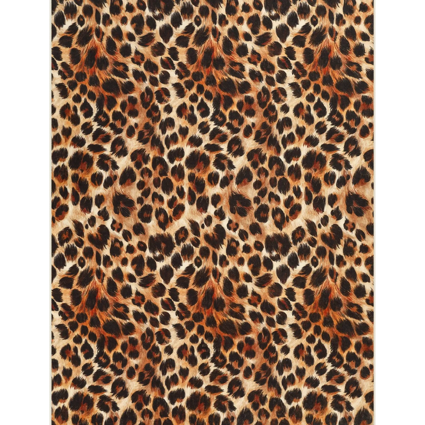 5x7/8x10 Leopard Print Area Rug, Animal Soft Carpet Machine Washable Cheetah Rug for Living Room, Oeko-Tex Certified