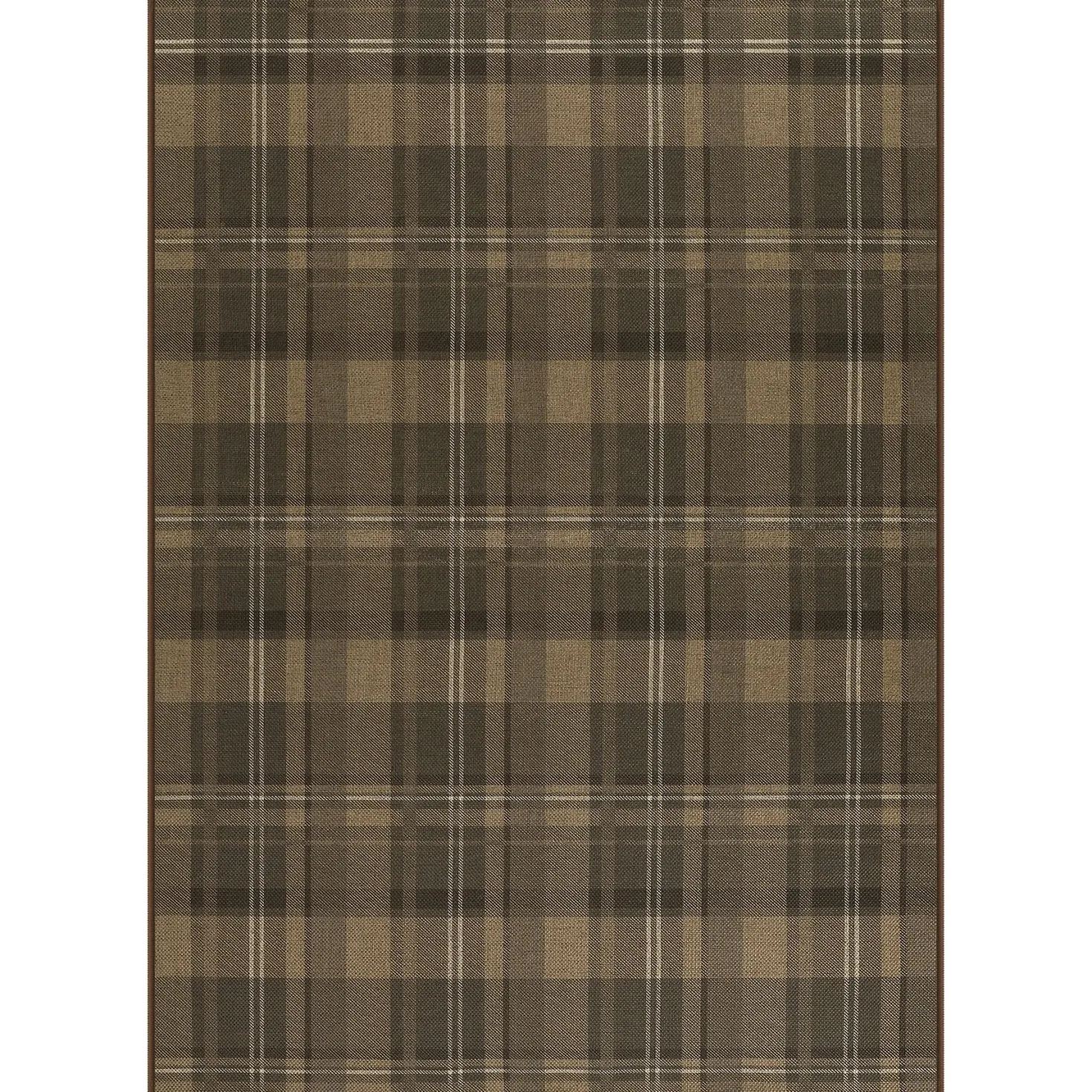 3x5/5x7 Plaid Easy Jute Washable Area Rug, Farmhouse Non-Slip Indoor Carpet for Porch Living Bedroom, Oeko-Tex Certified