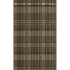 3x5/5x7 Plaid Easy Jute Washable Area Rug, Farmhouse Non-Slip Indoor Carpet for Porch Living Bedroom, Oeko-Tex Certified