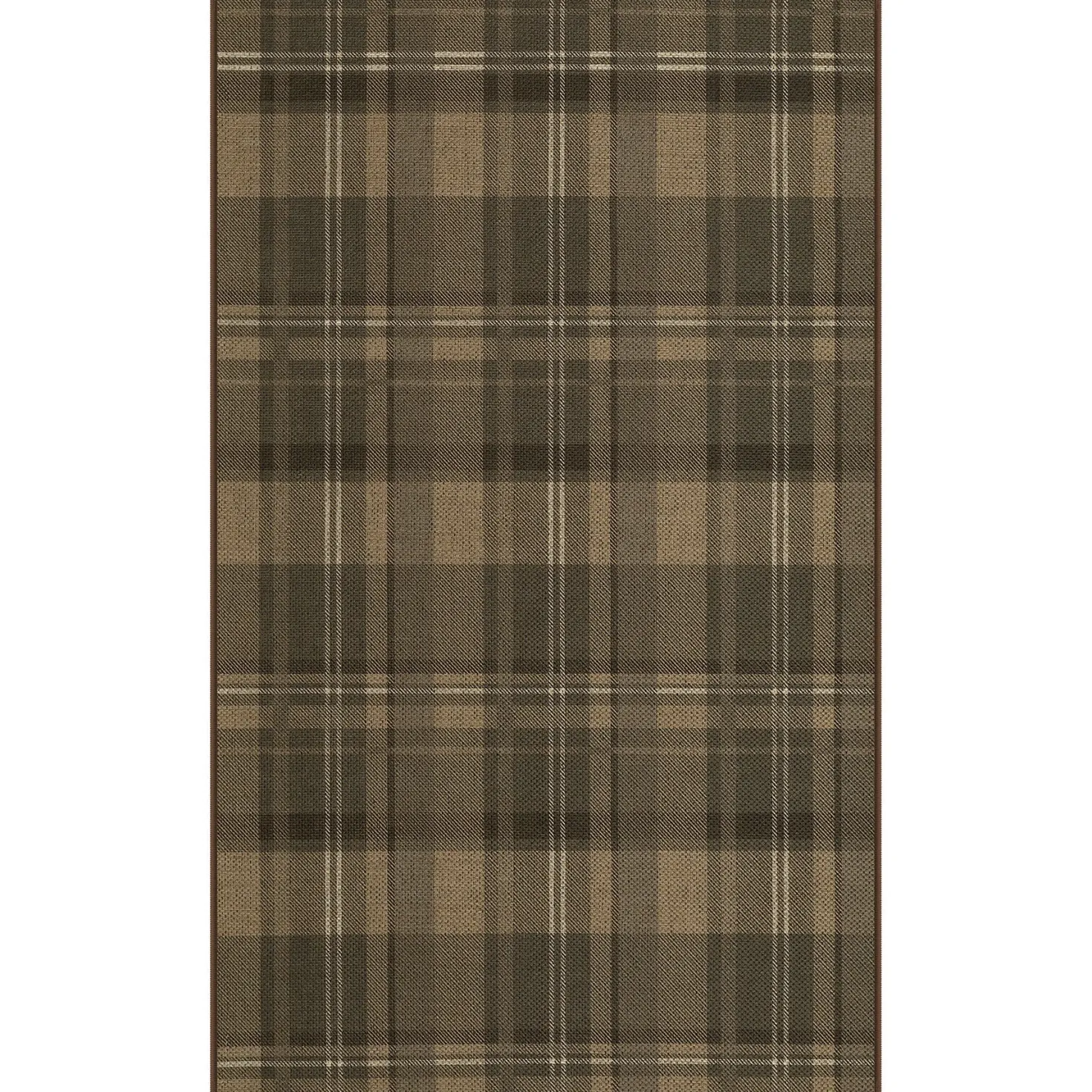 3x5/5x7 Plaid Easy Jute Washable Area Rug, Farmhouse Non-Slip Indoor Carpet for Porch Living Bedroom, Oeko-Tex Certified