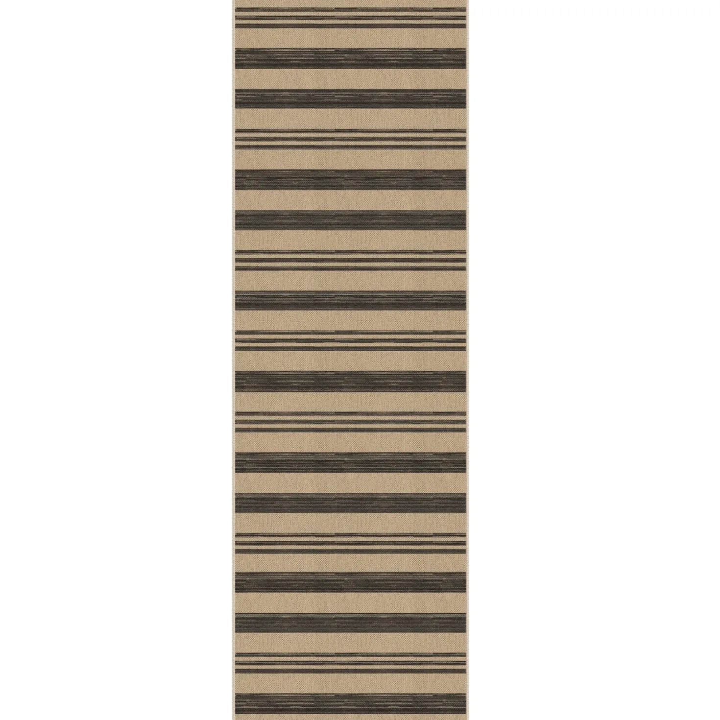 2.5x8/3x5 Striped Easy Jute Area Rug, Outdoor Hallway Runner Rug Non-Skid Washable Indoor Carpet for Entryway Porch, Oeko-Tex Certified