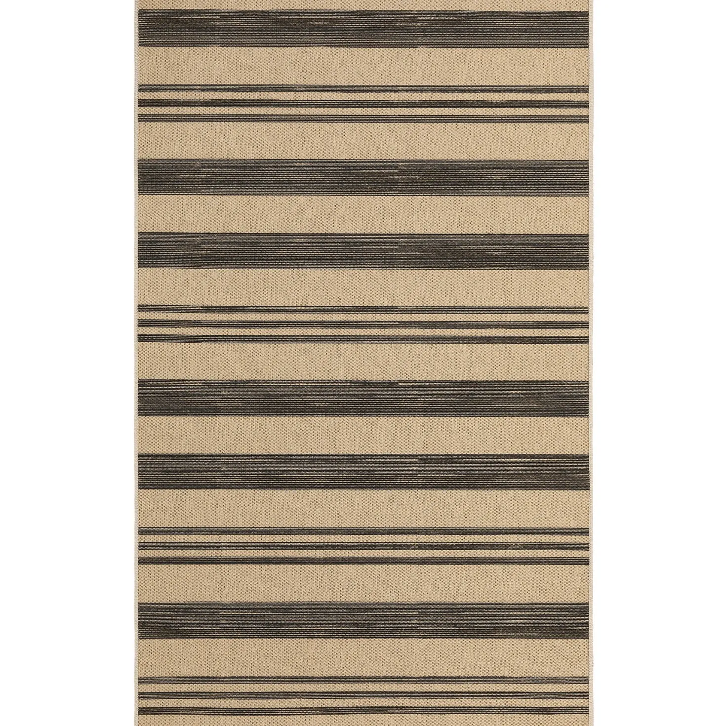 2.5x8/3x5 Striped Easy Jute Area Rug, Outdoor Hallway Runner Rug Non-Skid Washable Indoor Carpet for Entryway Porch, Oeko-Tex Certified