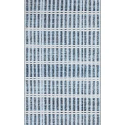 3x5/5x7 Ultra Thin Washable Area Rugs, Modern Non-Slip Striped Farmhouse Soft Indoor Carpet for Bedside Living Room, Oeko-Tex Certified