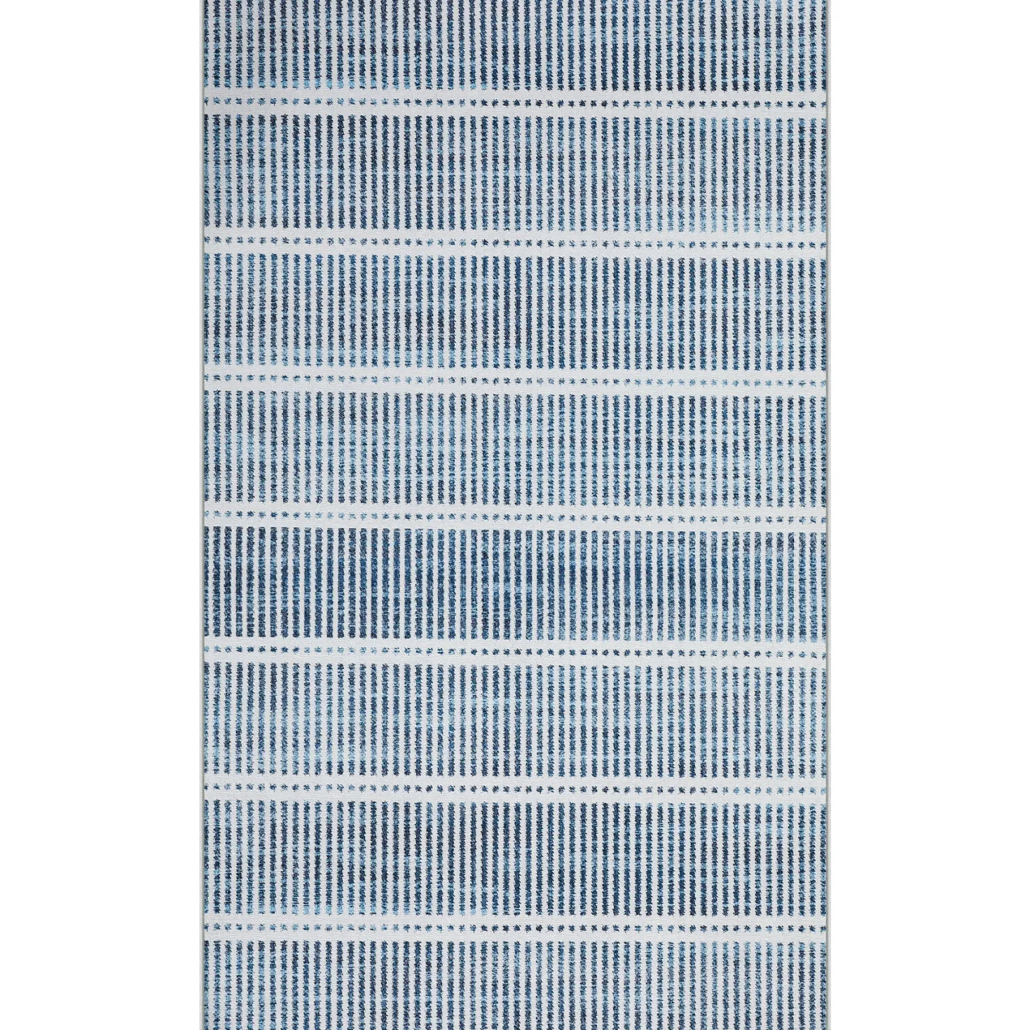 3x5/5x7 Ultra Thin Washable Area Rugs, Modern Non-Slip Striped Farmhouse Soft Indoor Carpet for Bedside Living Room, Oeko-Tex Certified