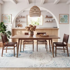 2x6/5x7/8x10 Boho Coastal Area Rug, Washable Non Slip Animal Indoor Carpet for Living room Bedroom, Oeko-Tex Certified