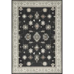 5x7/8x10/9x12 Boho Washable Area Rug, Farmhouse Vintage Ultra Thin Indoor Non-Slip Carpet for Living Room, Oeko-Tex Certified