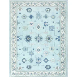 5x7/8x10/9x12 Boho Washable Area Rug, Farmhouse Vintage Ultra Thin Indoor Non-Slip Carpet for Living Room, Oeko-Tex Certified