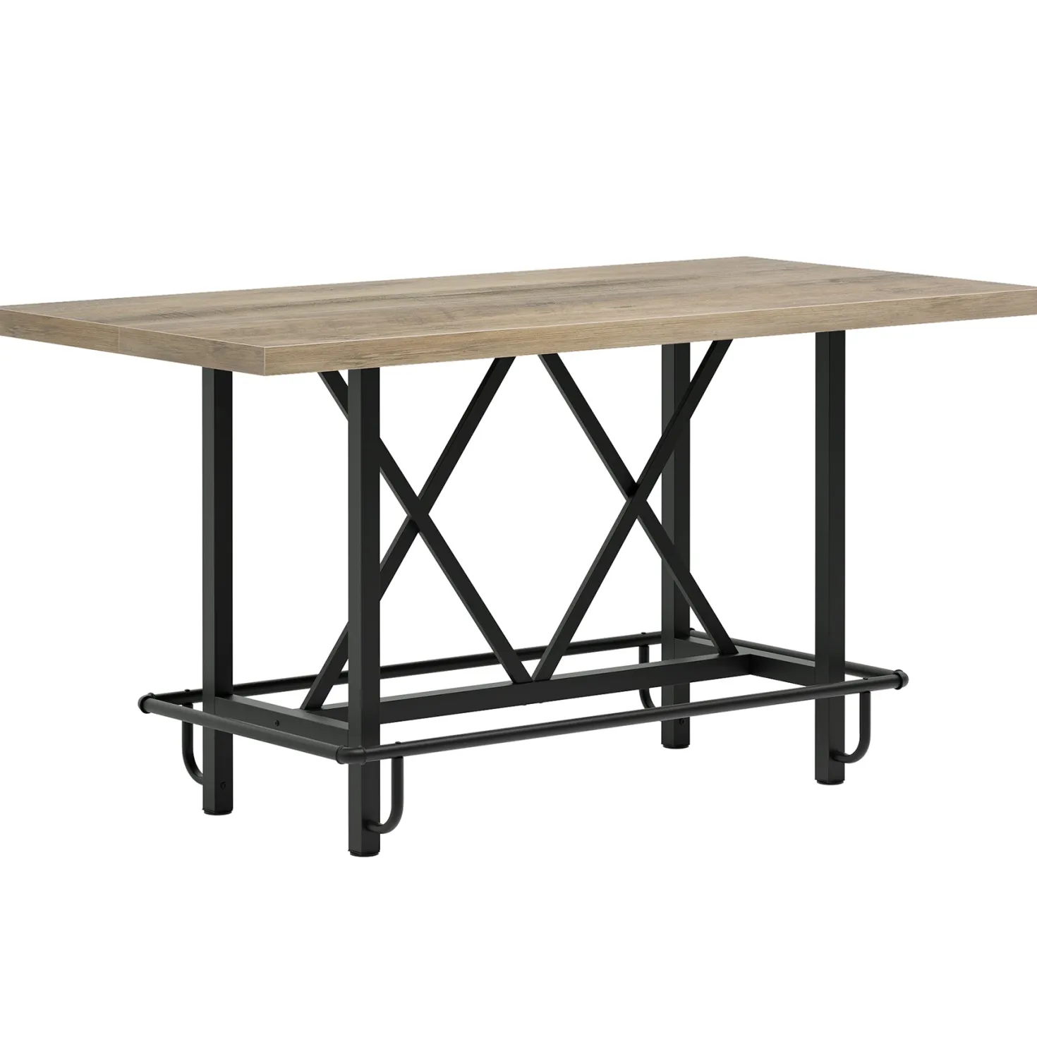 62.99" Bar Table, Farmhouse Pub Bar Counter Height Table(without Footrest)